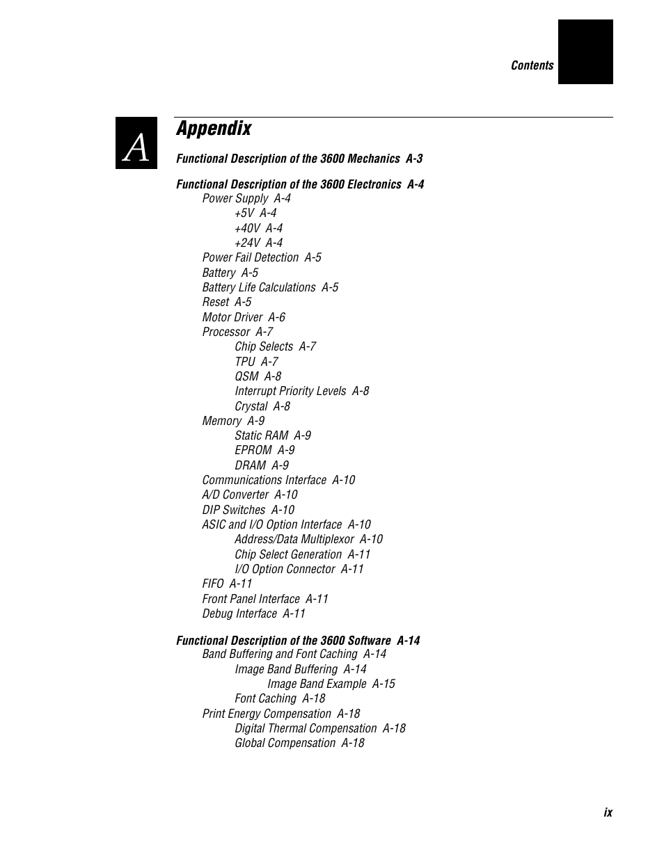Appendix | Genicom 3600 User Manual | Page 9 / 174