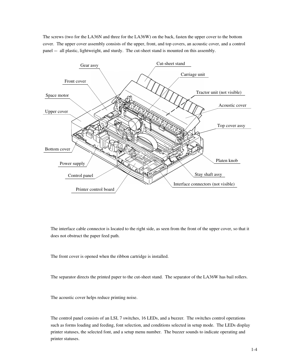 Genicom MatrixPrinter LA36 User Manual | Page 15 / 138