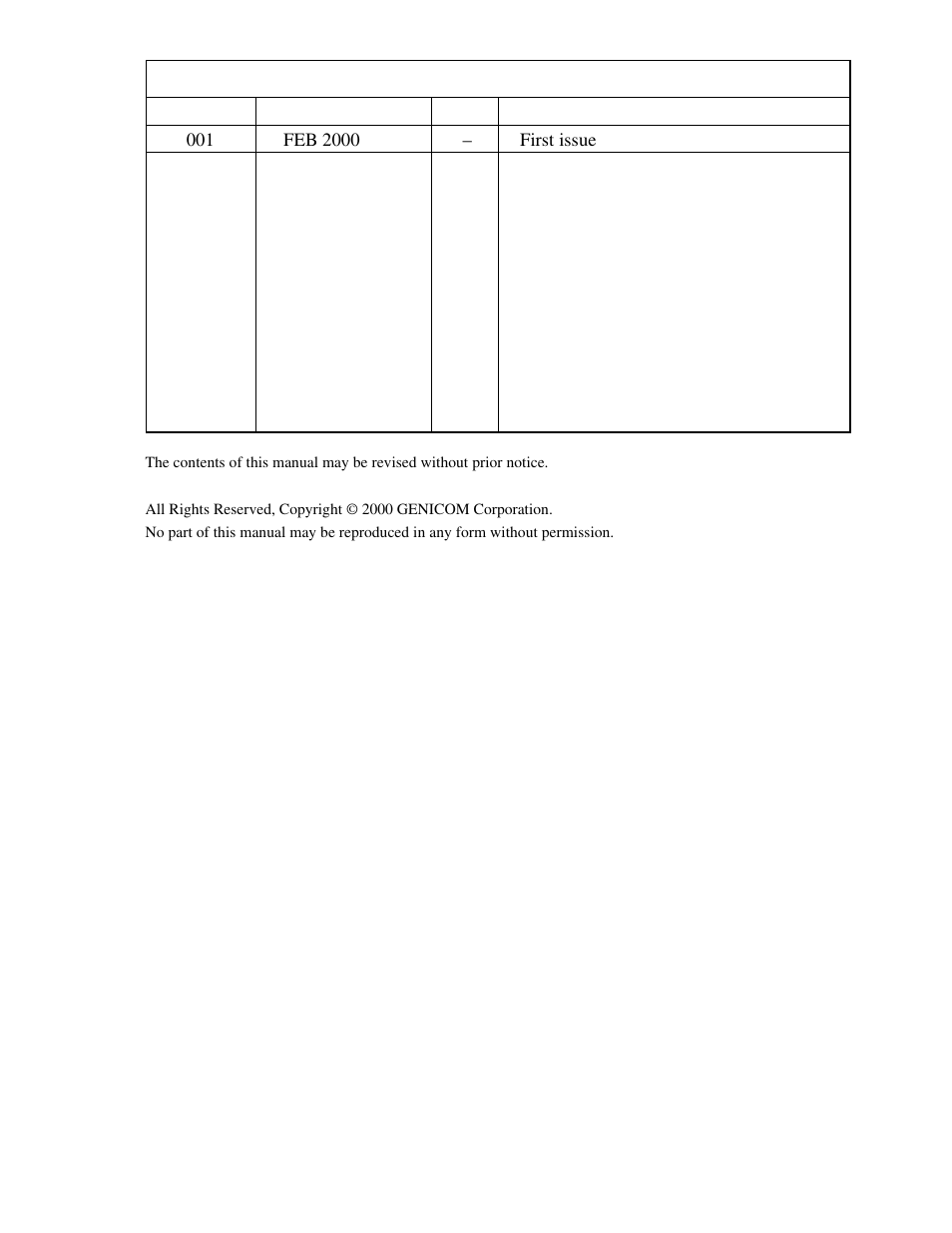 Genicom MatrixPrinter LA36 User Manual | Page 2 / 138