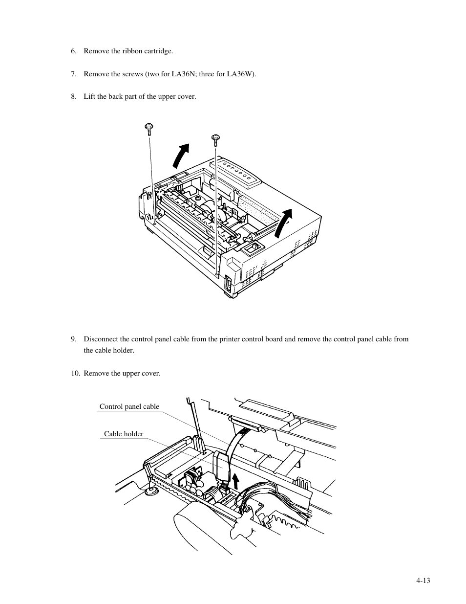 Genicom MatrixPrinter LA36 User Manual | Page 49 / 138