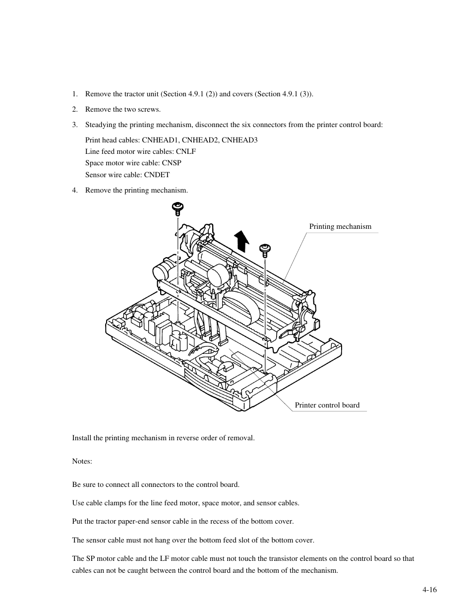 Genicom MatrixPrinter LA36 User Manual | Page 52 / 138