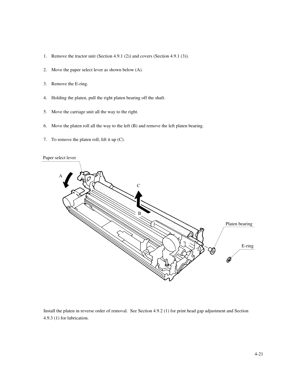 Genicom MatrixPrinter LA36 User Manual | Page 57 / 138
