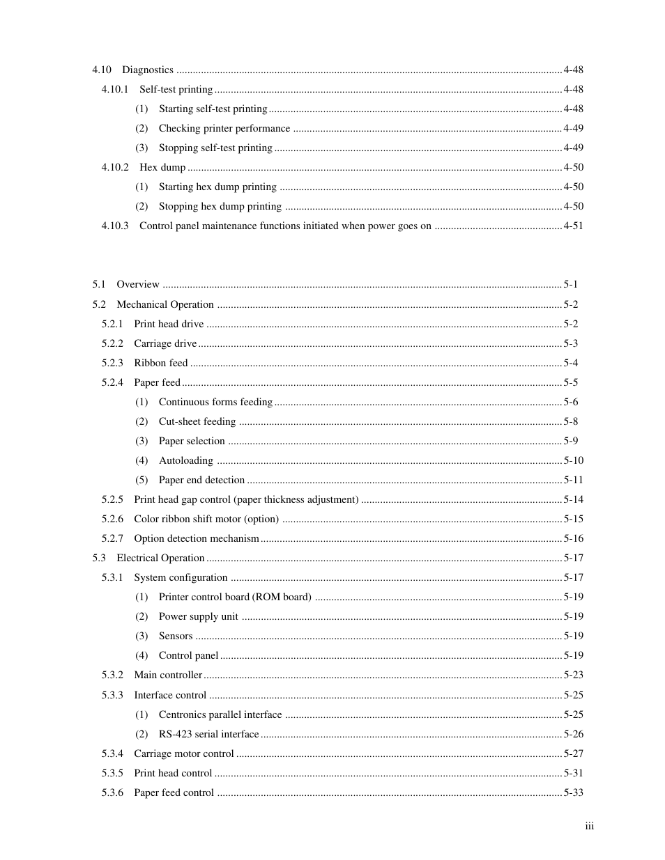 Genicom MatrixPrinter LA36 User Manual | Page 6 / 138