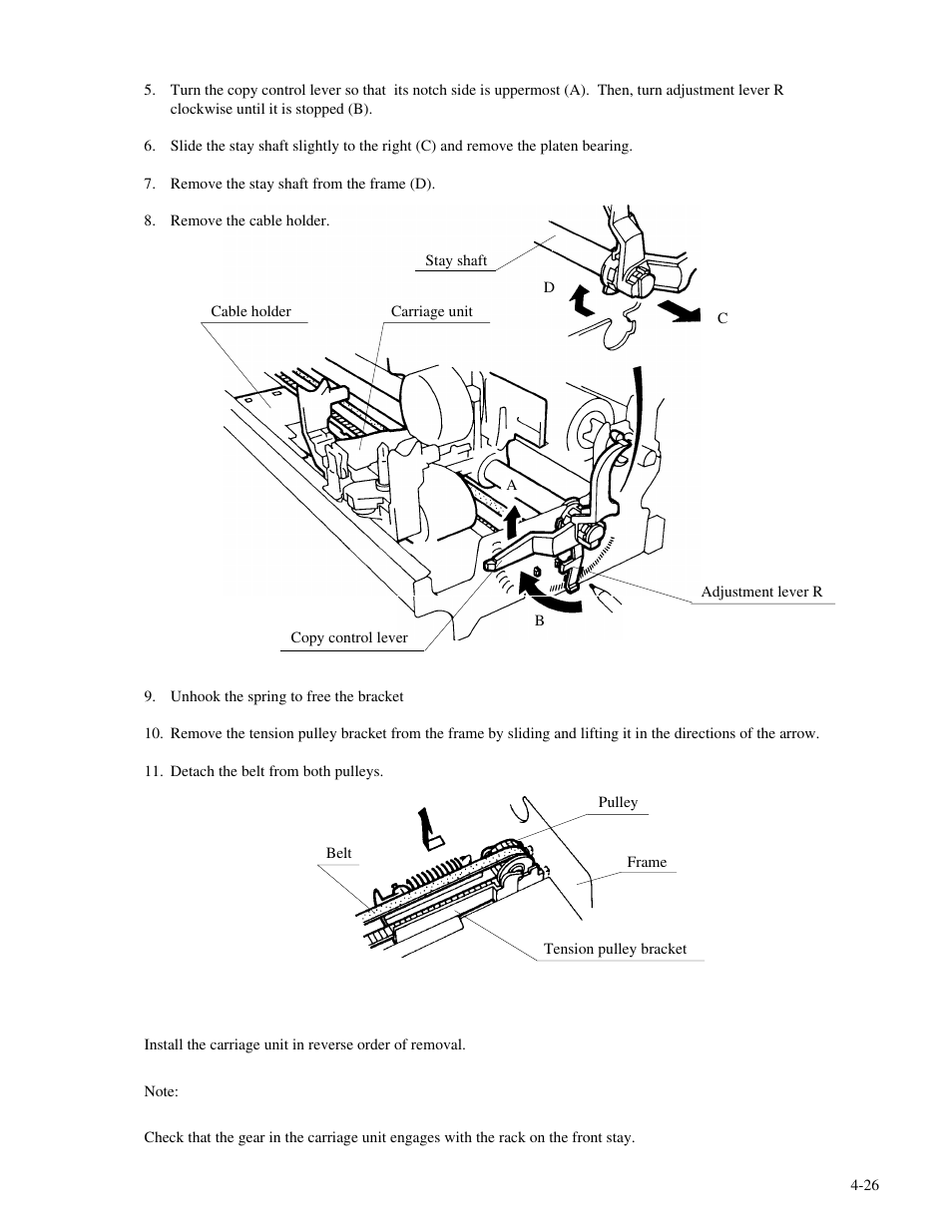 Genicom MatrixPrinter LA36 User Manual | Page 62 / 138