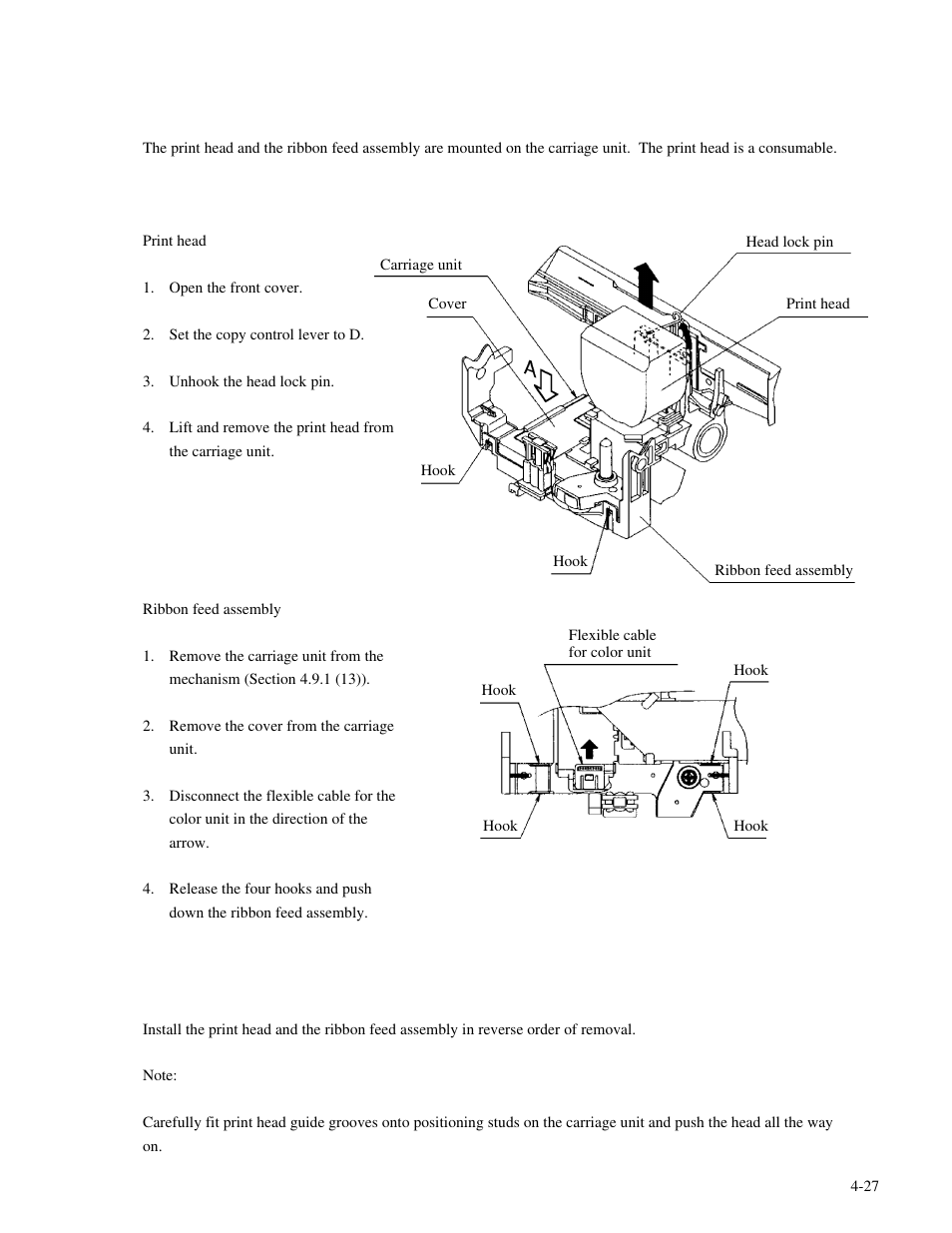 Genicom MatrixPrinter LA36 User Manual | Page 63 / 138