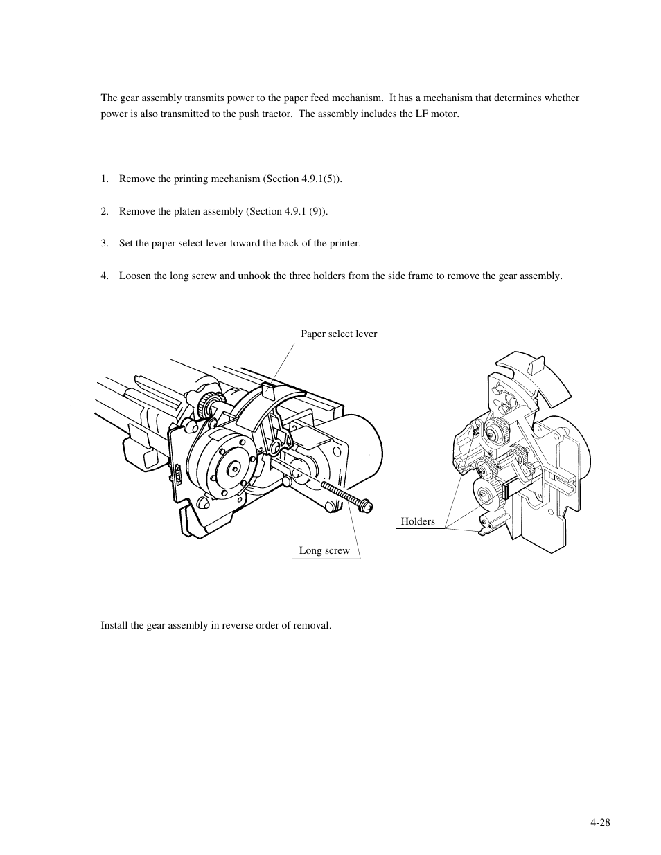 Genicom MatrixPrinter LA36 User Manual | Page 64 / 138