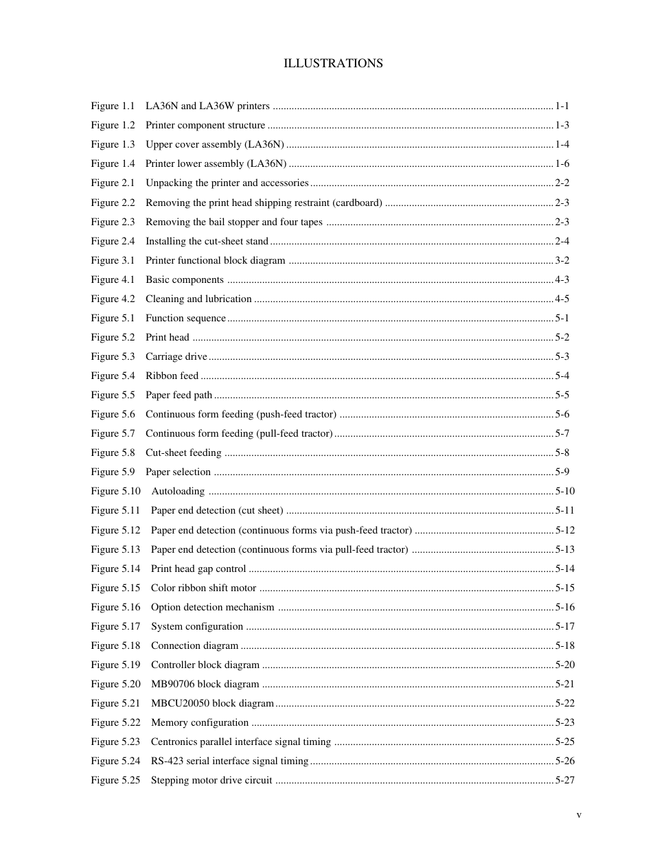 Genicom MatrixPrinter LA36 User Manual | Page 8 / 138