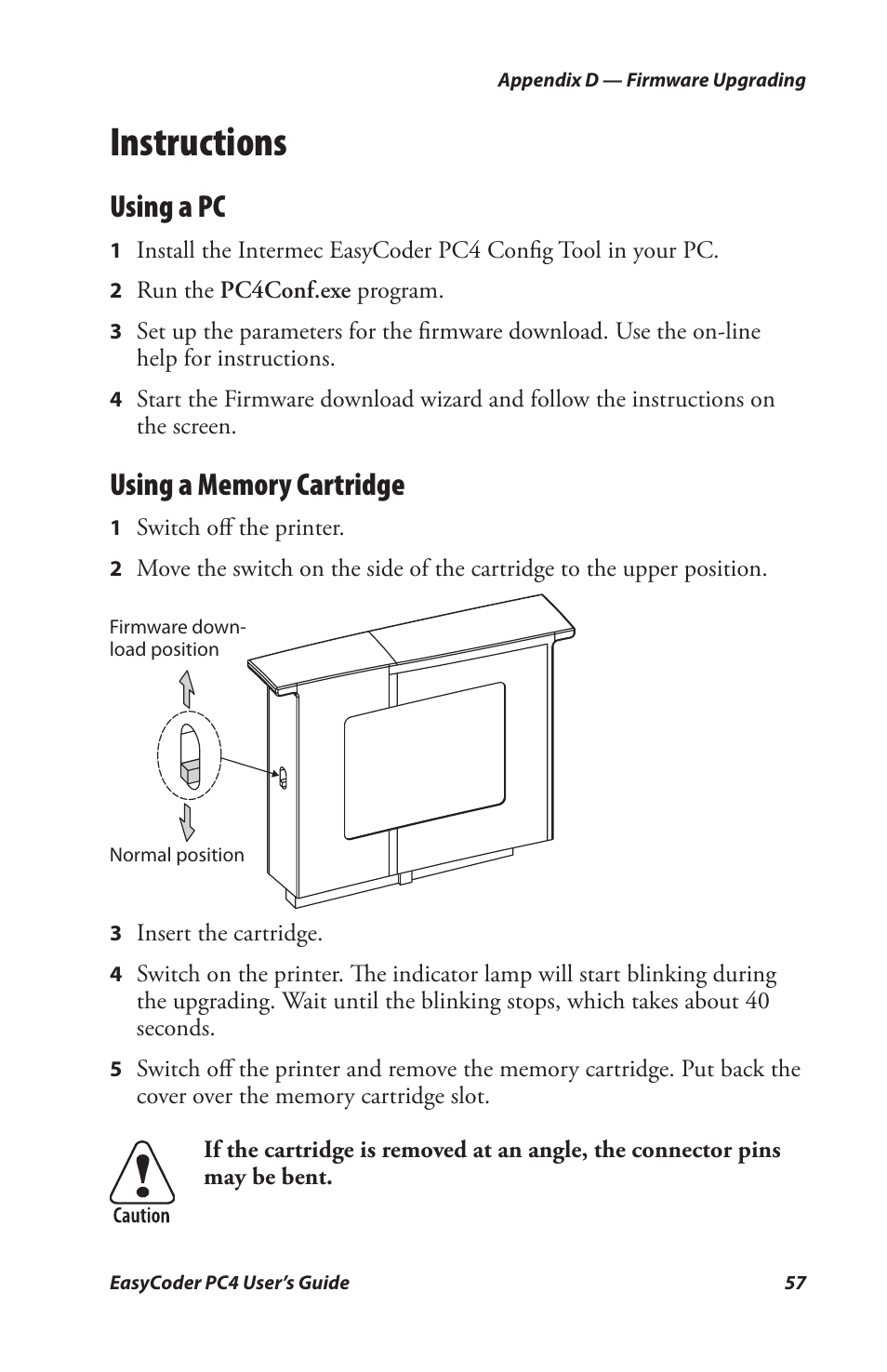 Instructions, Using a pc | Genicom PC4 User Manual | Page 69 / 72