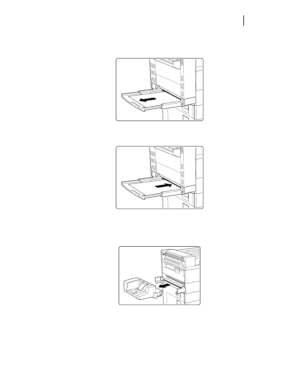 Clearing paper jams from the envelope feeder | Genicom LN45 User Manual | Page 155 / 214
