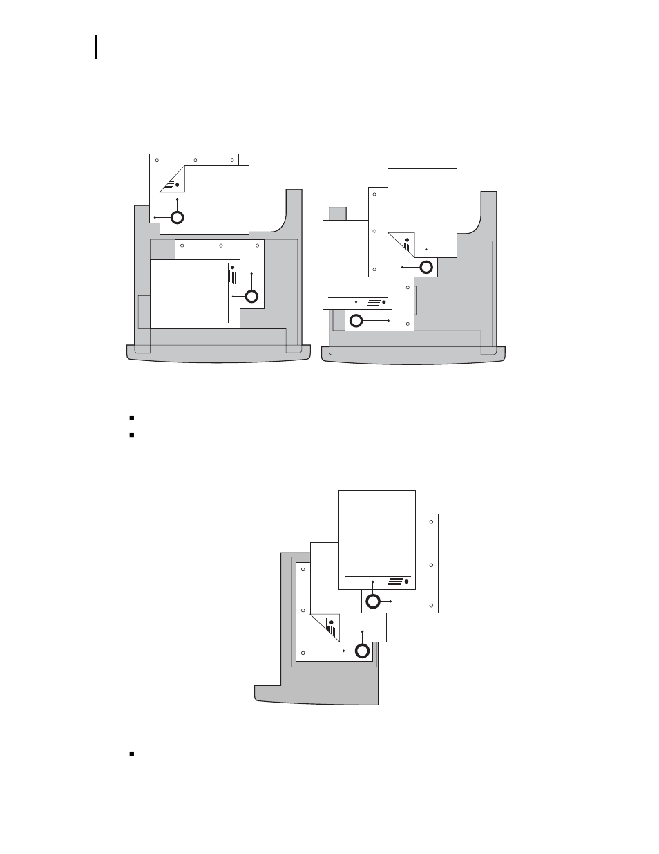 Paper orientation, Paper orientation in trays 1, 2, or 3, Paper orientation in tray 4 | Genicom LN45 User Manual | Page 56 / 214