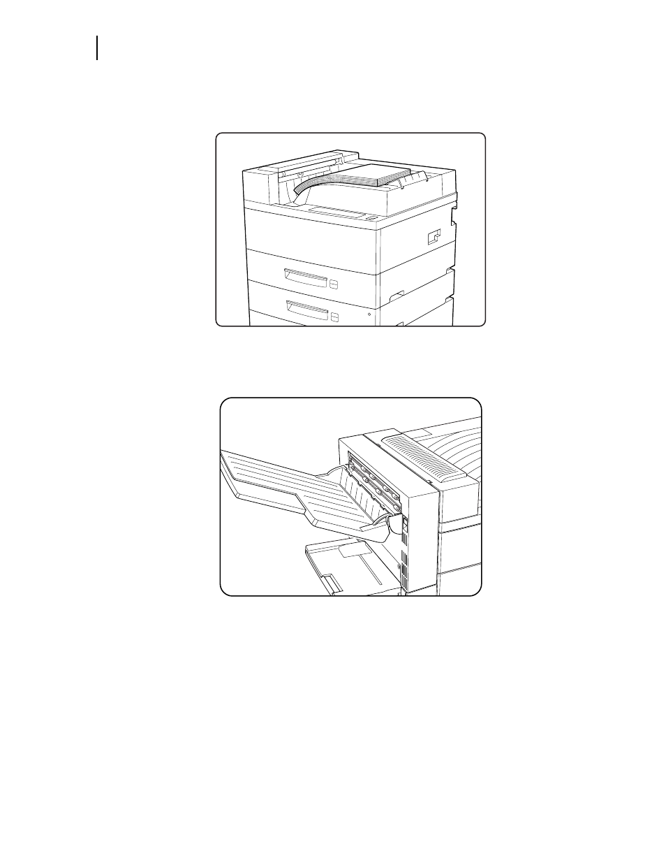 Paper output tray, Face-up tray (option) | Genicom LN45 User Manual | Page 64 / 214