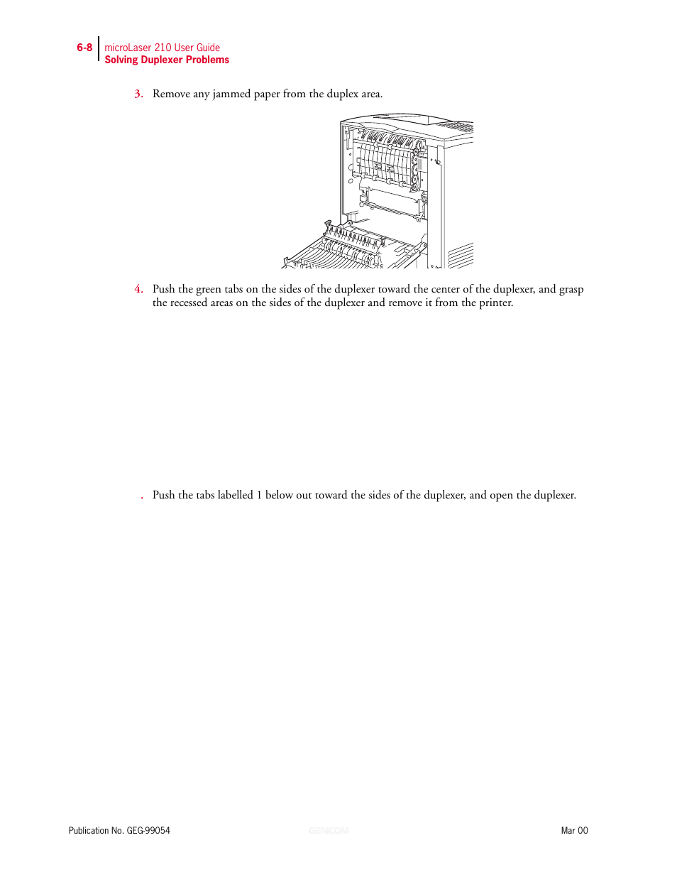 Genicom microLaser 210 User Manual | Page 122 / 212