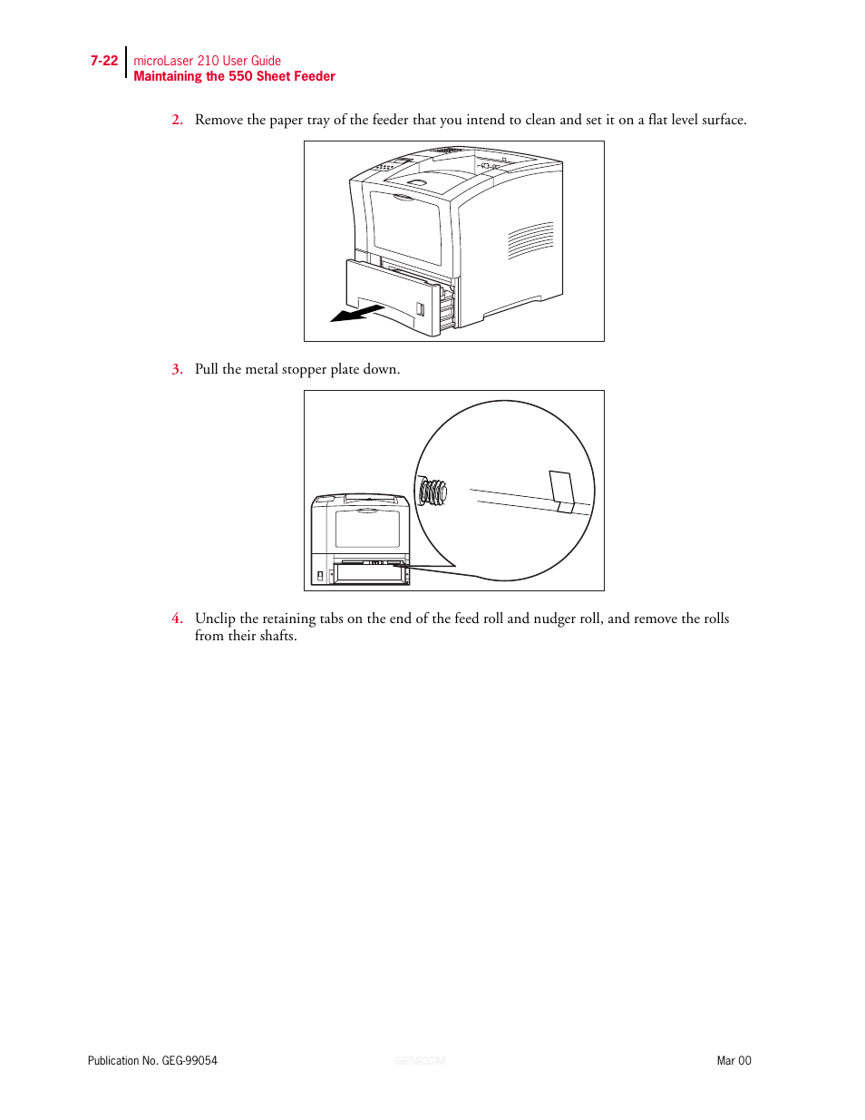 Genicom microLaser 210 User Manual | Page 150 / 212
