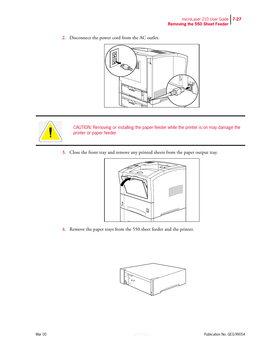 Genicom microLaser 210 User Manual | Page 155 / 212