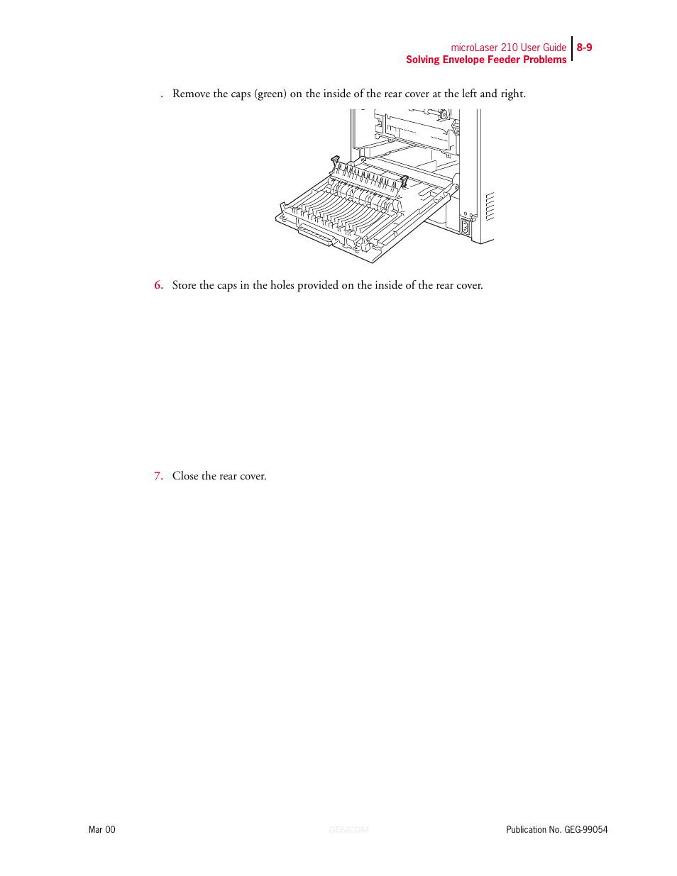Genicom microLaser 210 User Manual | Page 167 / 212