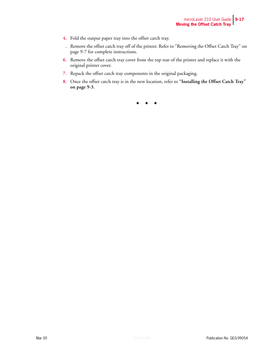 Genicom microLaser 210 User Manual | Page 189 / 212