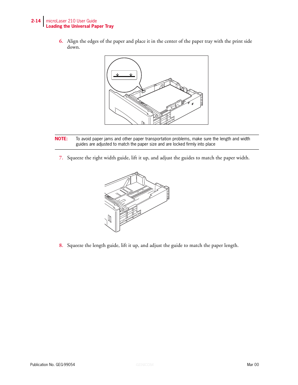 Genicom microLaser 210 User Manual | Page 40 / 212