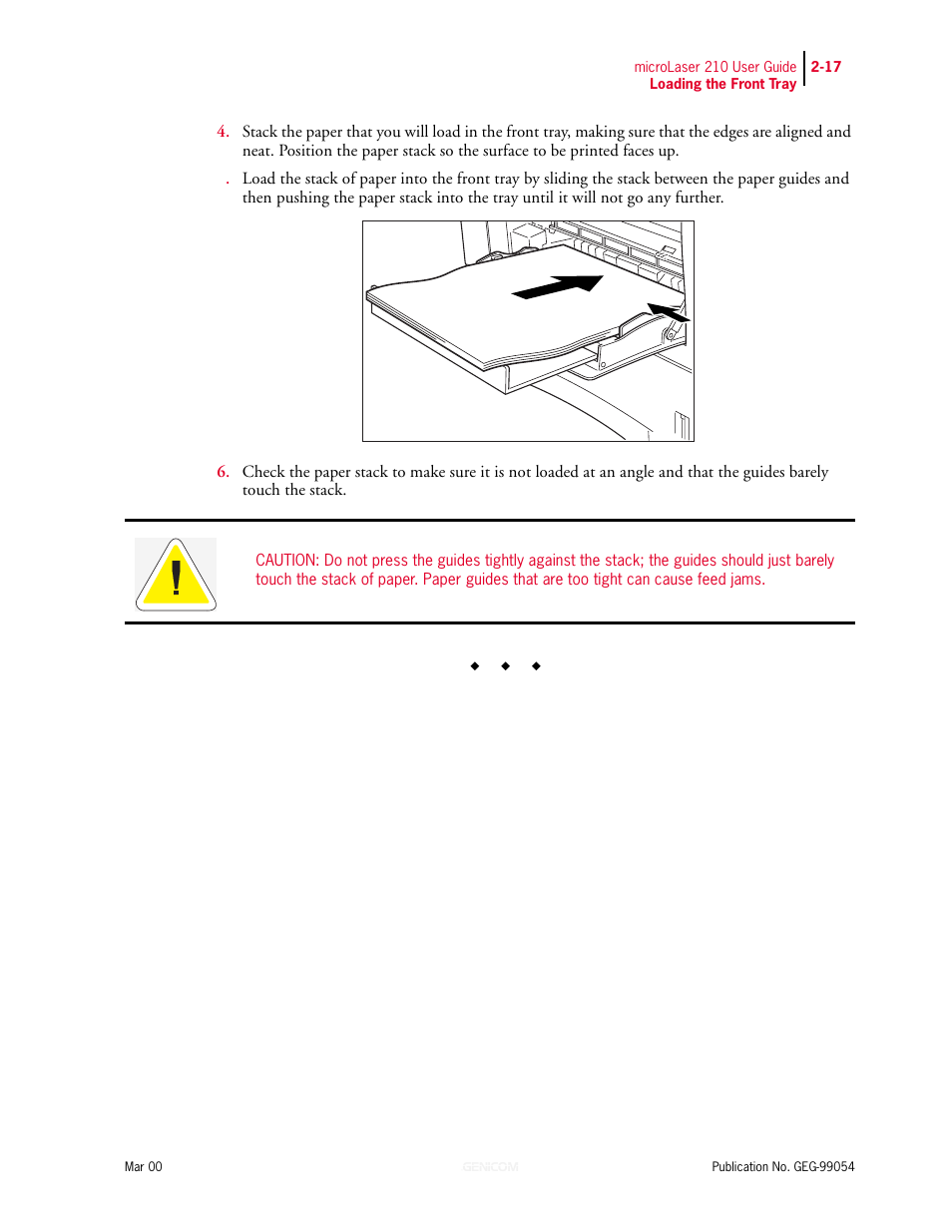 Genicom microLaser 210 User Manual | Page 43 / 212