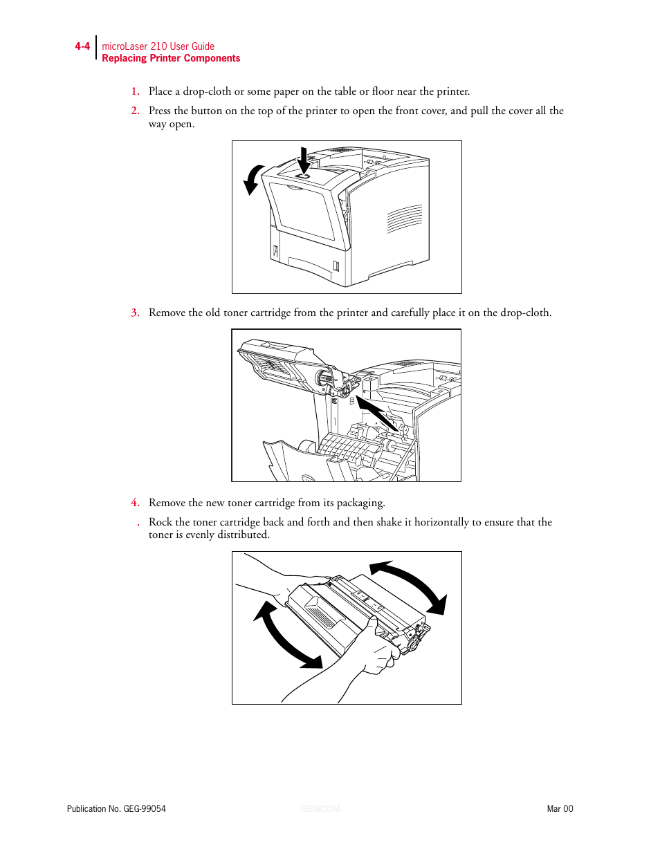 Genicom microLaser 210 User Manual | Page 66 / 212