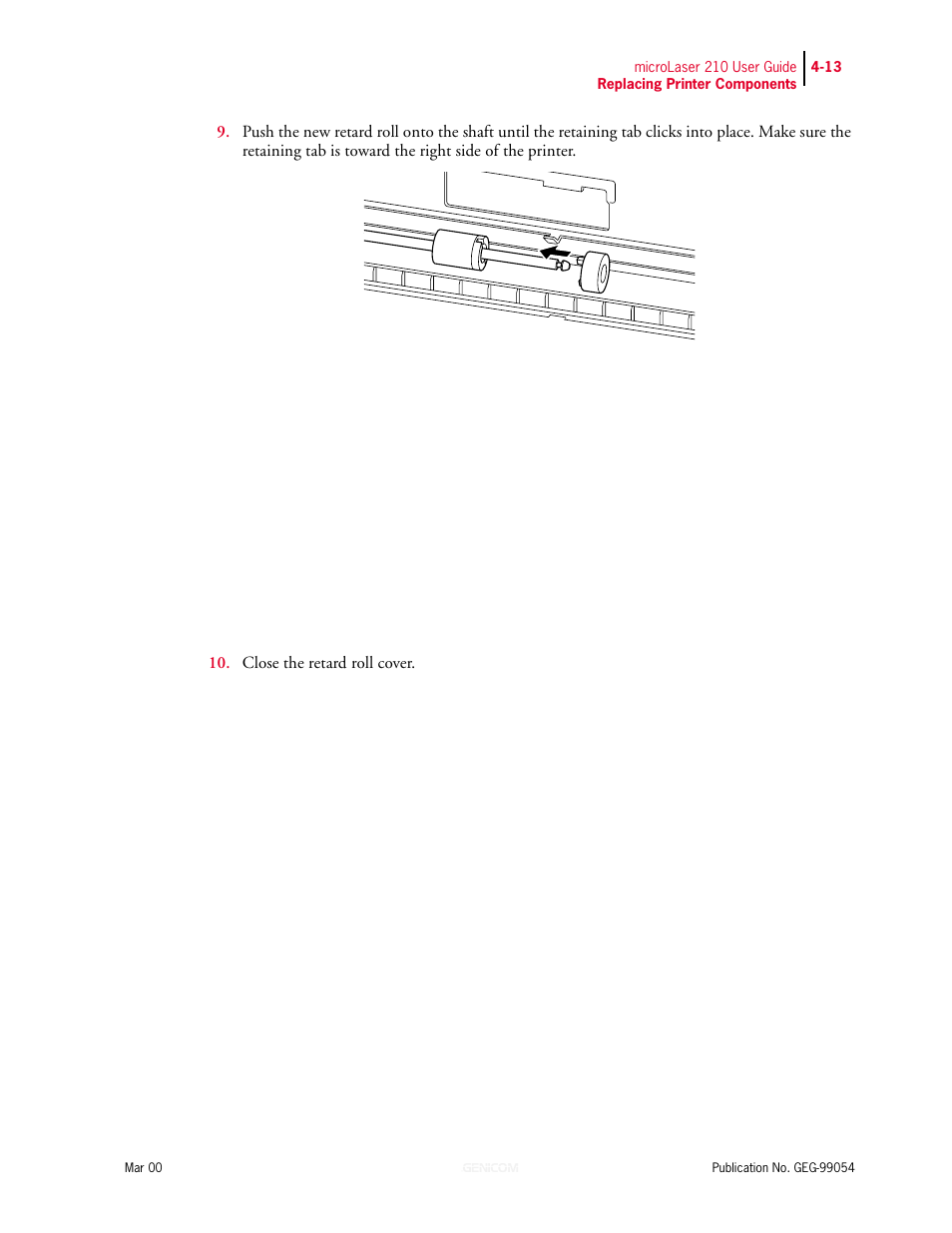 Genicom microLaser 210 User Manual | Page 75 / 212