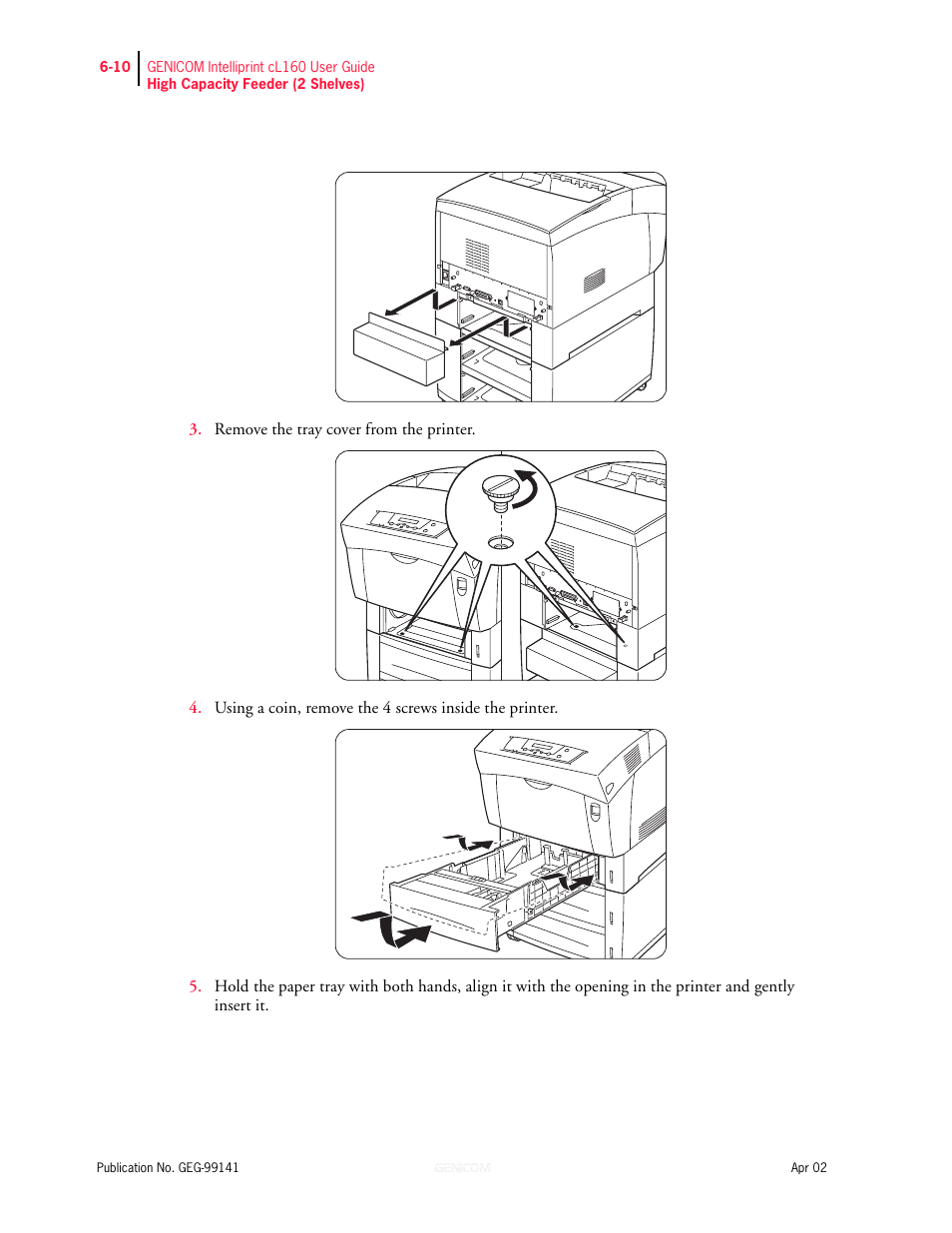 Genicom cL160 User Manual | Page 148 / 216