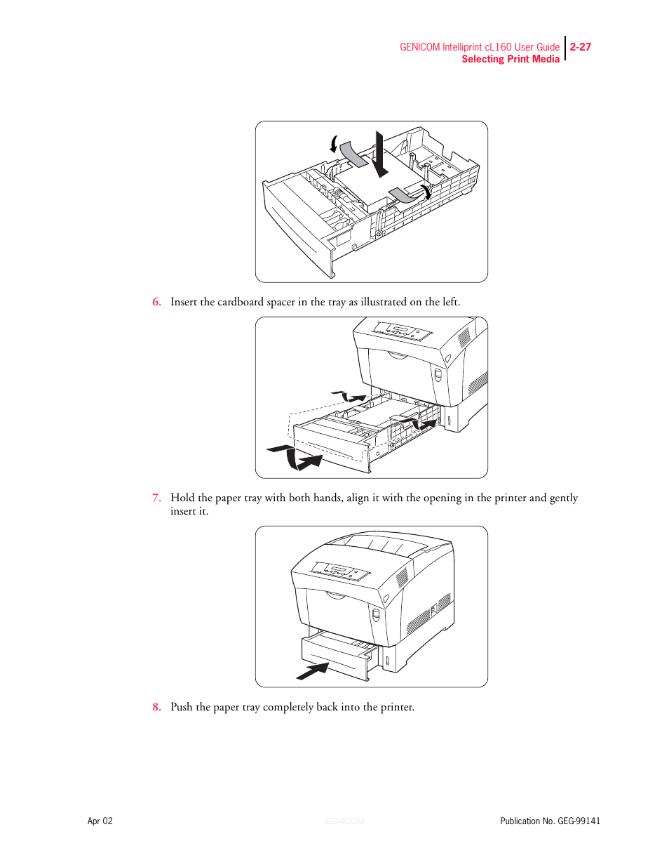 Genicom cL160 User Manual | Page 79 / 216