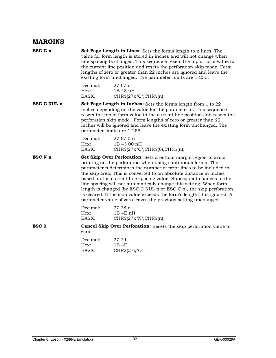 Margins | Genicom GEK 00031B User Manual | Page 132 / 314