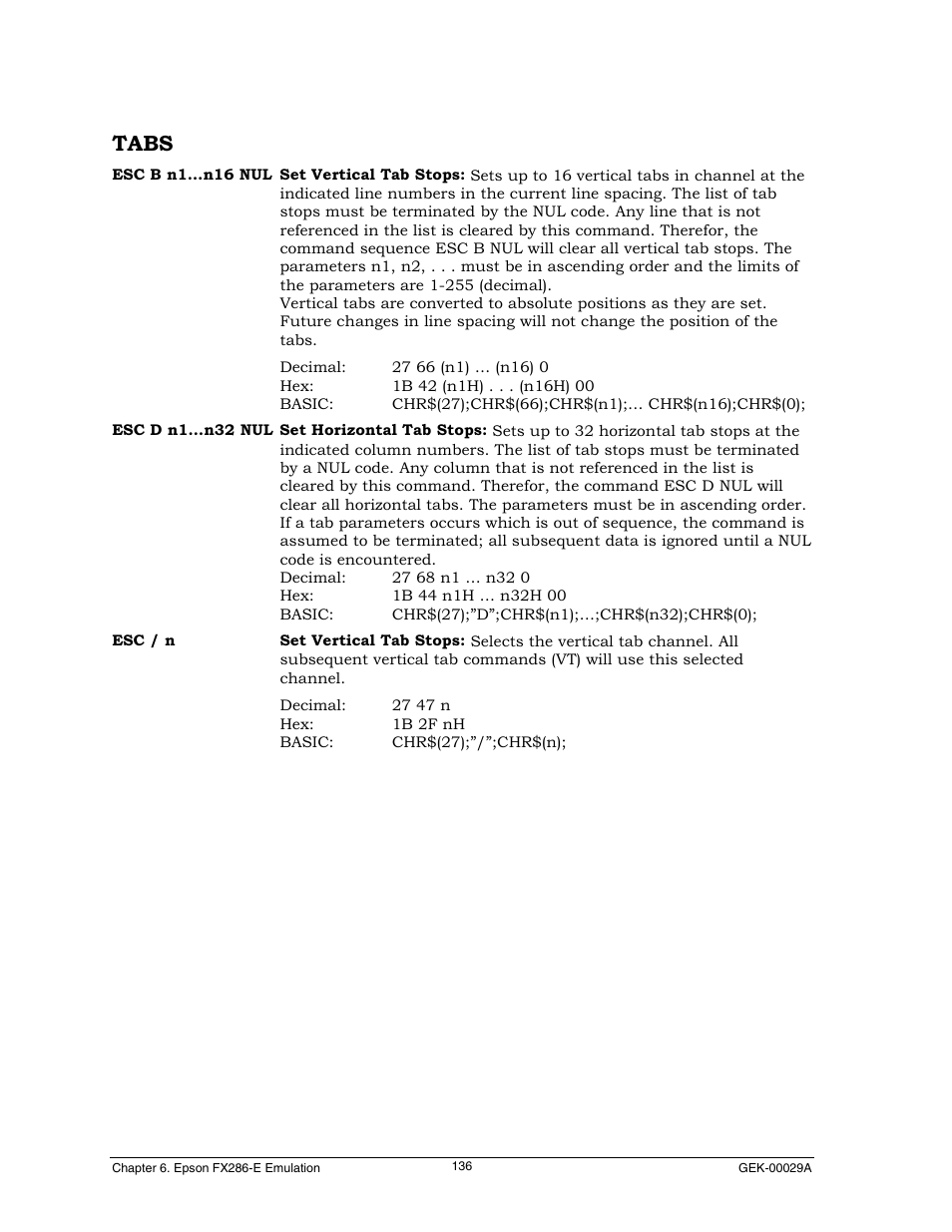 Tabs | Genicom GEK 00031B User Manual | Page 136 / 314