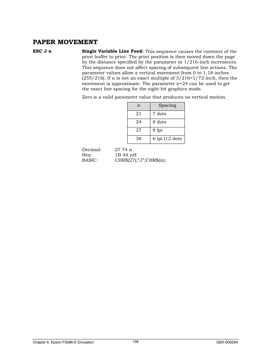 Paper movement | Genicom GEK 00031B User Manual | Page 138 / 314