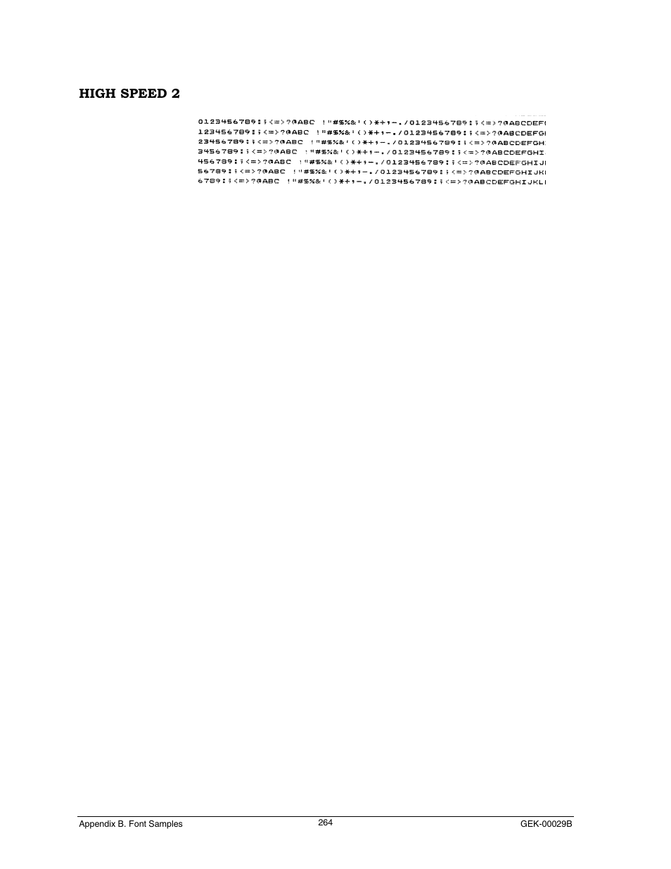 High speed 2 | Genicom GEK 00031B User Manual | Page 264 / 314