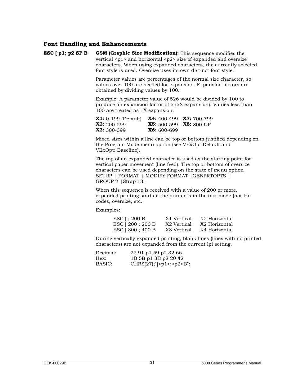 Font handling and enhancements | Genicom GEK 00031B User Manual | Page 31 / 314