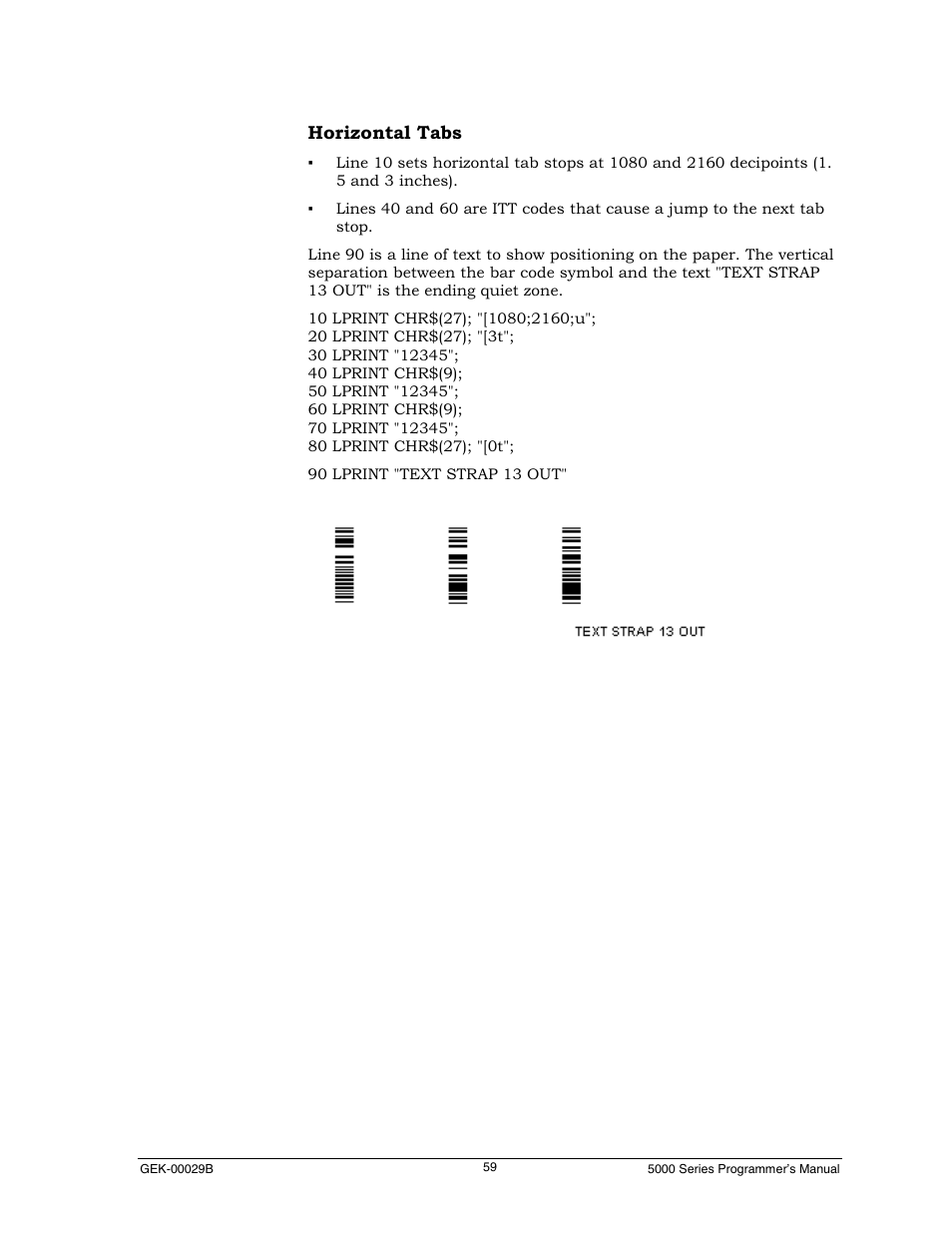 Horizontal tabs | Genicom GEK 00031B User Manual | Page 59 / 314