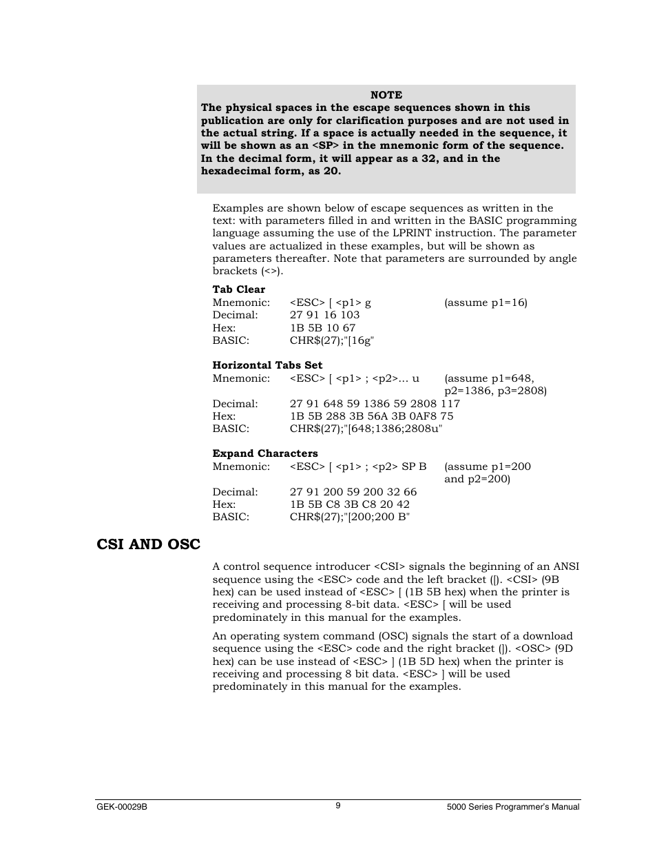 Csi and osc | Genicom GEK 00031B User Manual | Page 9 / 314