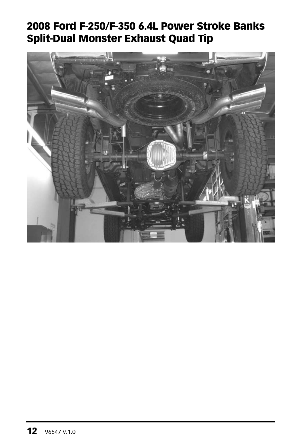 Gale Banks Split-Dual Monster F350 User Manual | Page 12 / 16