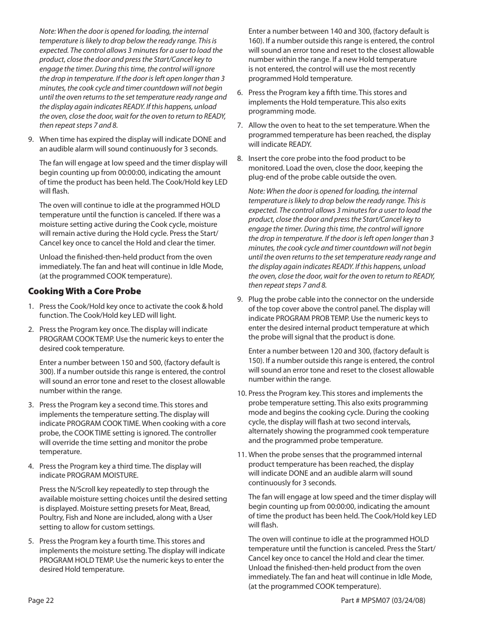 Garland MP-GD-10-S User Manual | Page 22 / 80