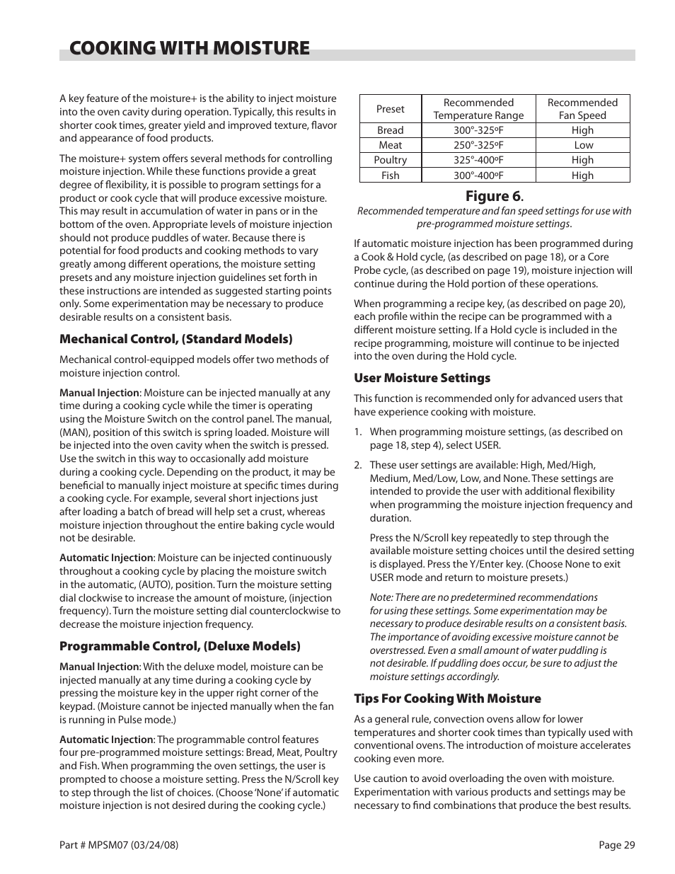 Cooking with moisture, Figure 6 | Garland MP-GD-10-S User Manual | Page 29 / 80