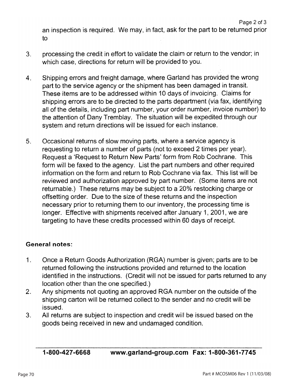 Garland 200 User Manual | Page 70 / 124