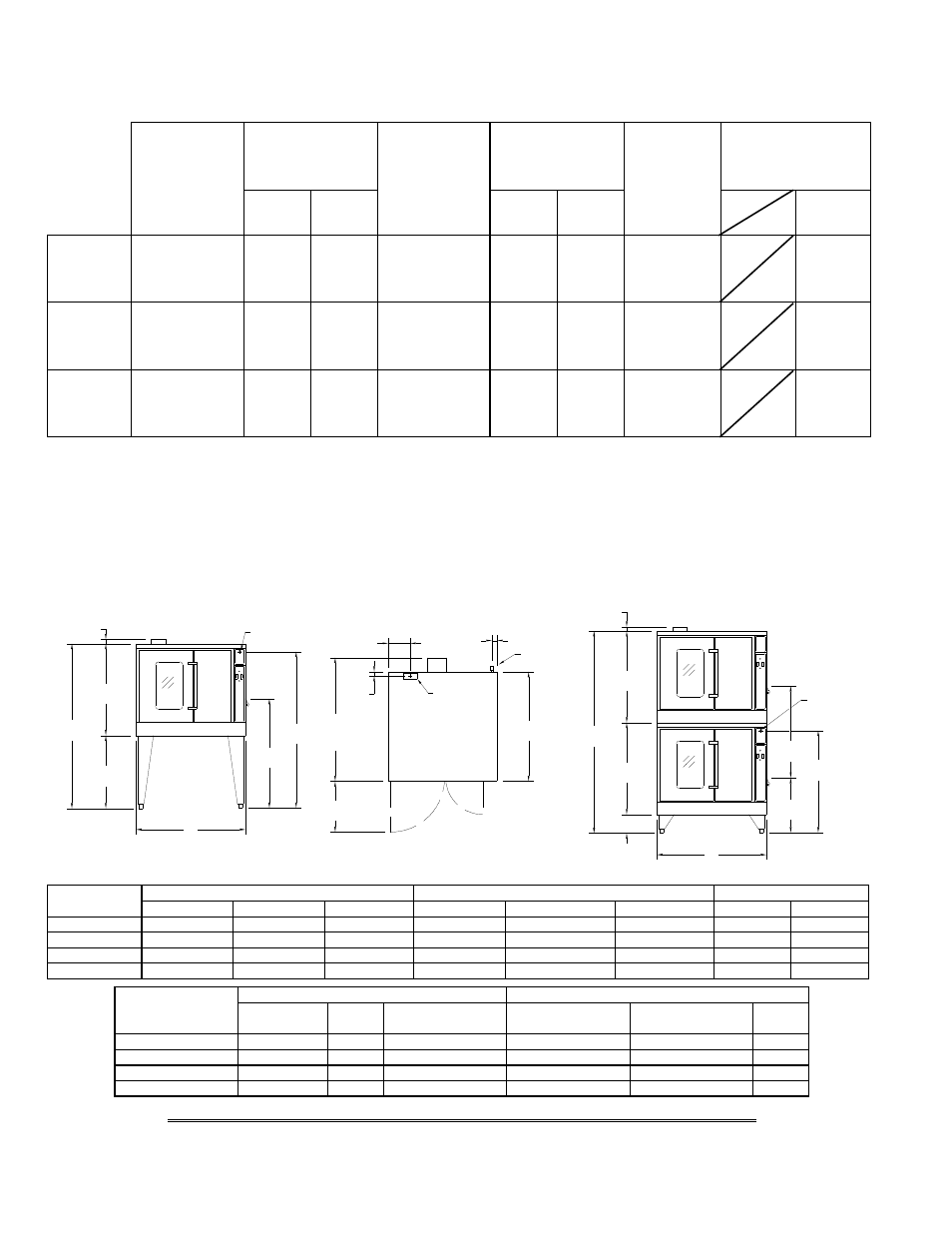 Dimensions & specifications | Garland MCO-GS-10E User Manual | Page 4 / 28