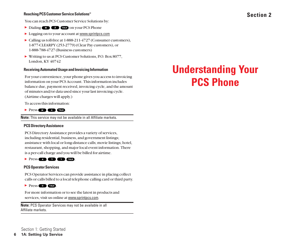 Section 2: understanding your pcs phone, Understanding your pcs phone | Sanyo Scp 8100 User Manual | Page 11 / 115