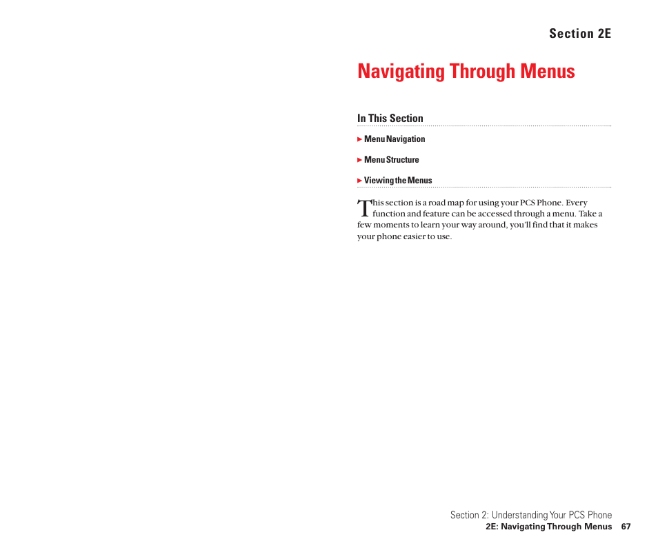 2e. navigating through menus, Navigating through menus | Sanyo Scp 8100 User Manual | Page 41 / 115