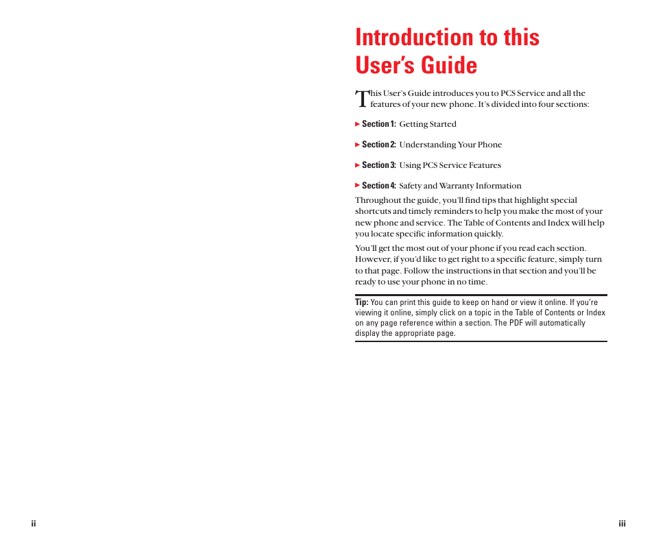 Introduction to this user’s guide | Sanyo Scp 8100 User Manual | Page 7 / 115