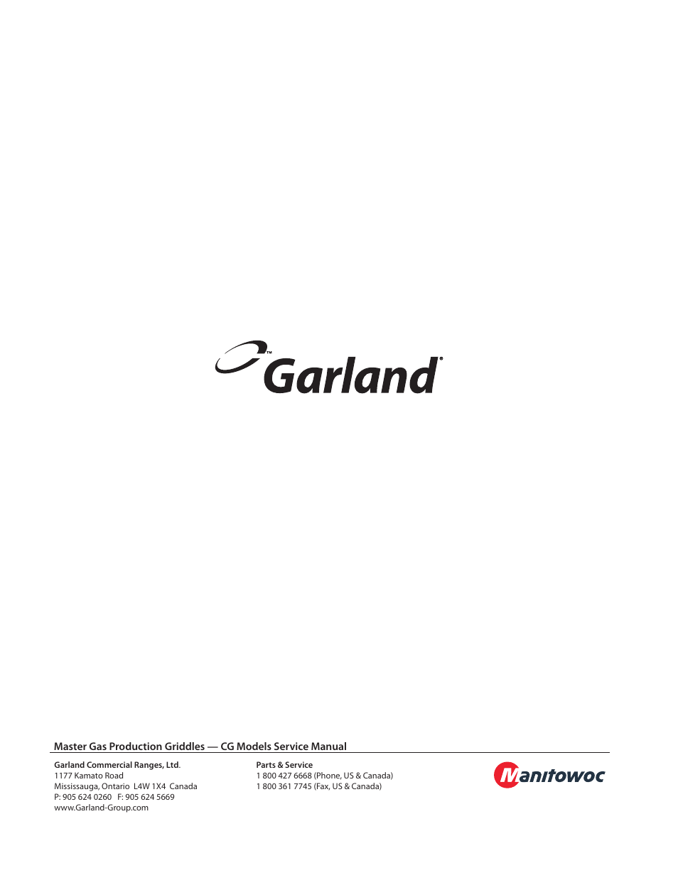 Garland CG-72 User Manual | Page 20 / 20