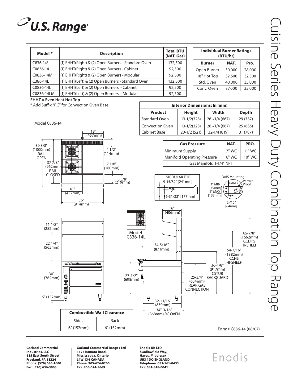 Garland C836-14 User Manual | Page 2 / 2