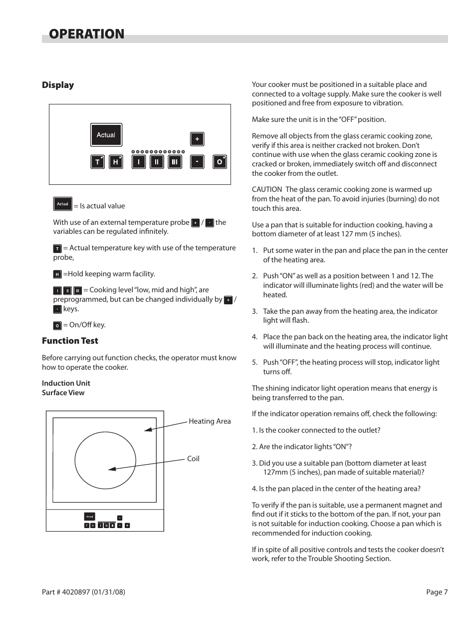 Operation | Garland GMIU5.5 User Manual | Page 7 / 16