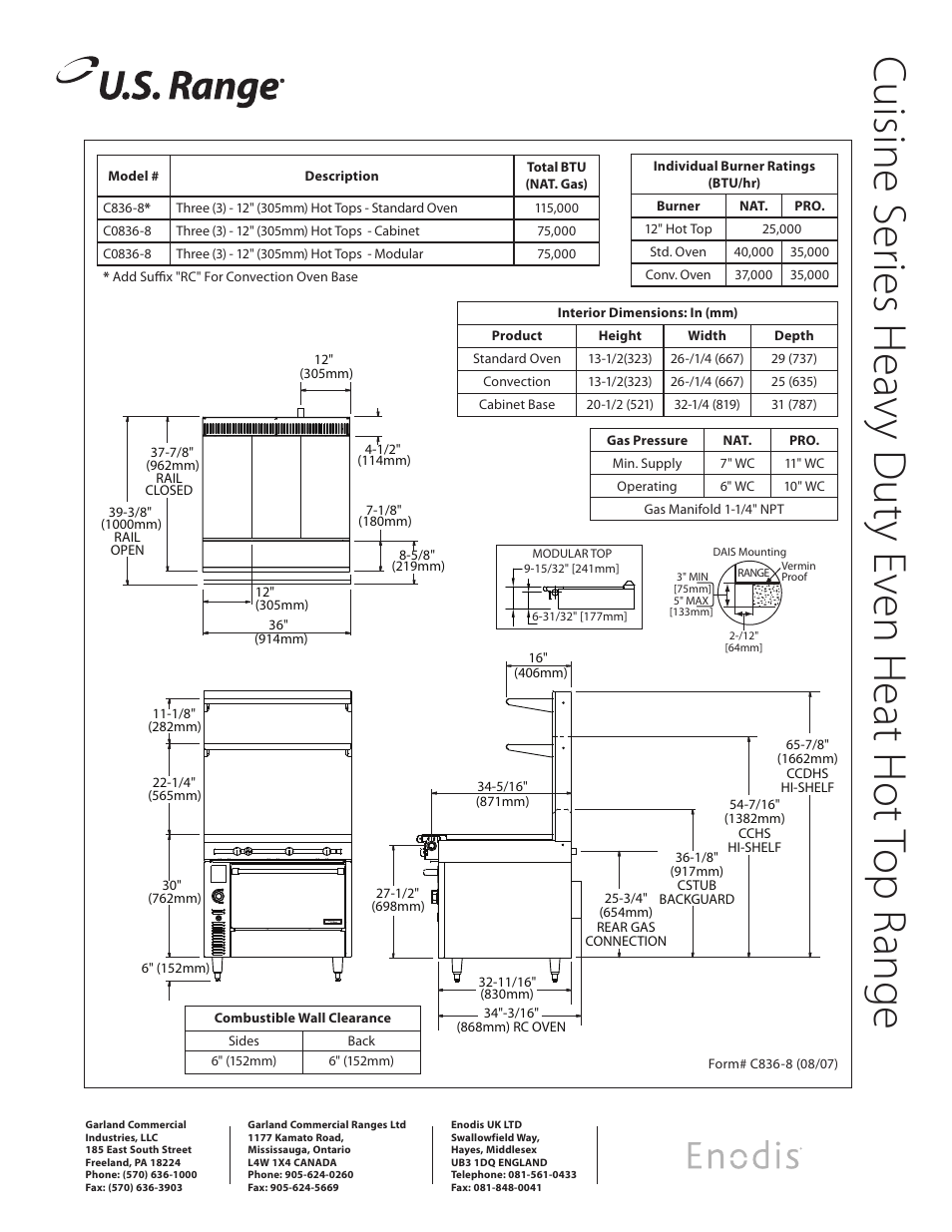 Garland C0836-8 User Manual | Page 2 / 2