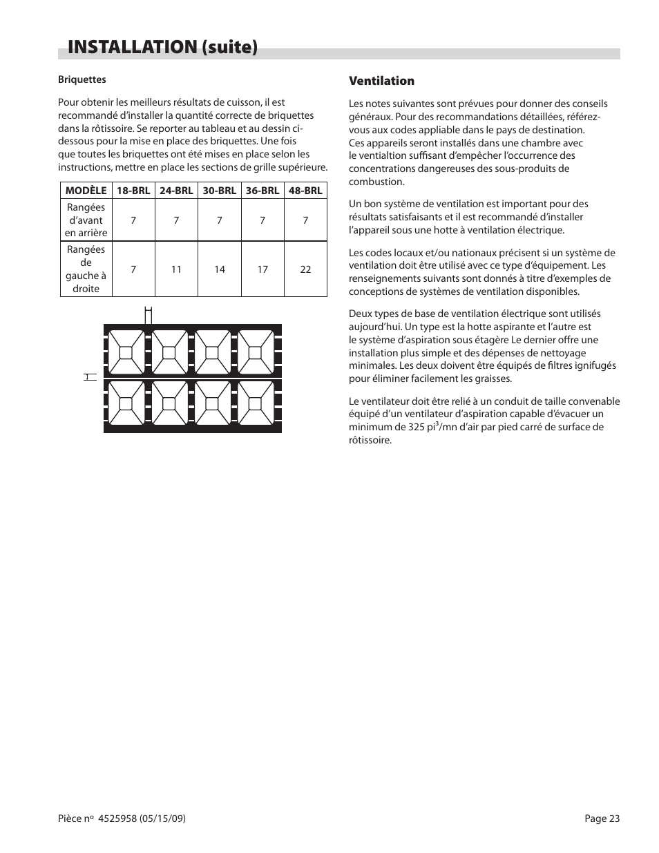 Installation (suite) | Garland G18-BRL User Manual | Page 23 / 40