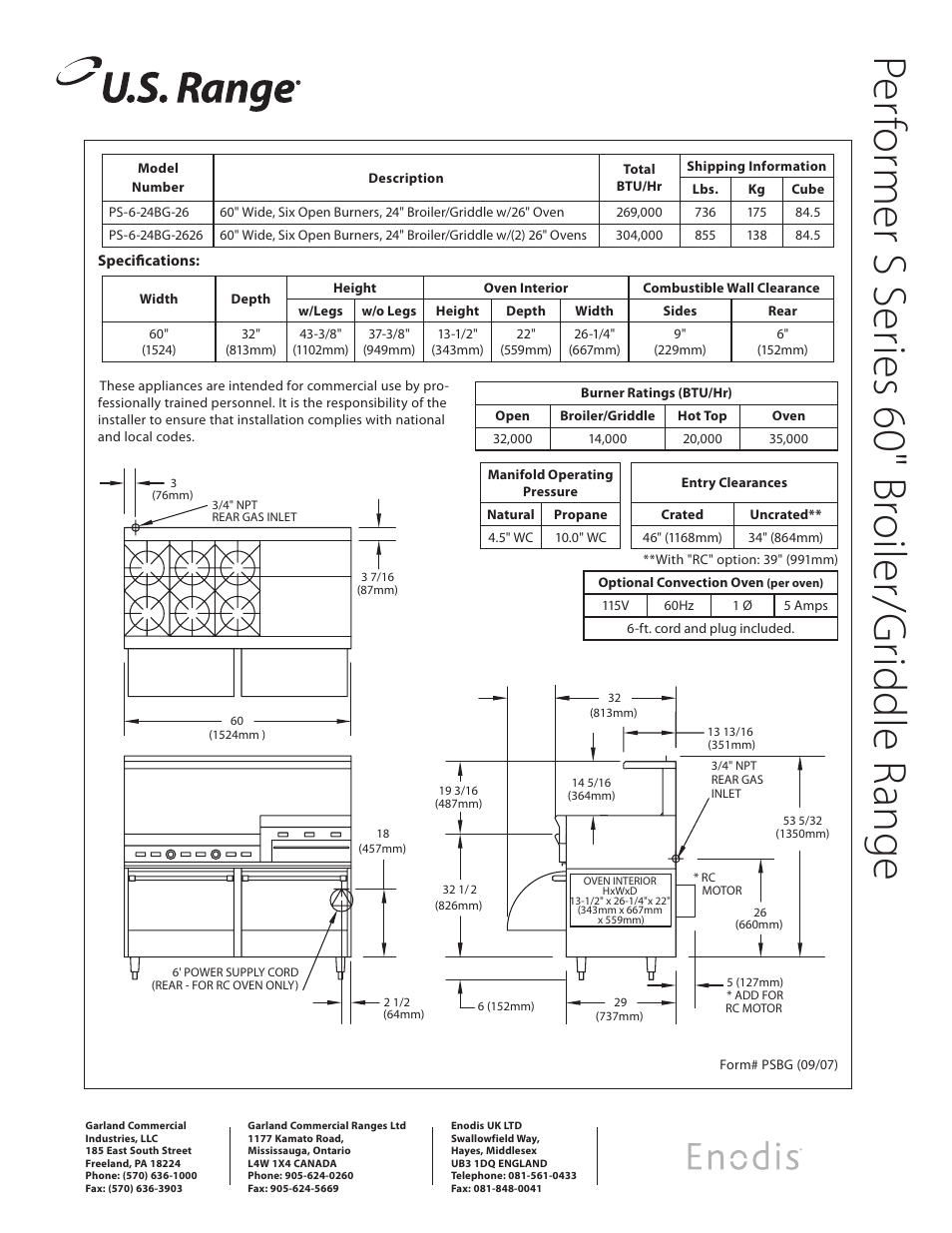Garland PS-6-24BG-26 User Manual | Page 2 / 2