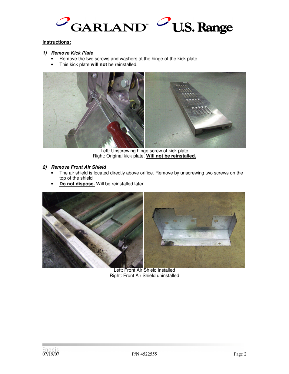 Garland H280 User Manual | Page 2 / 17