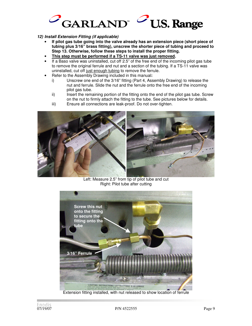 Garland H280 User Manual | Page 9 / 17