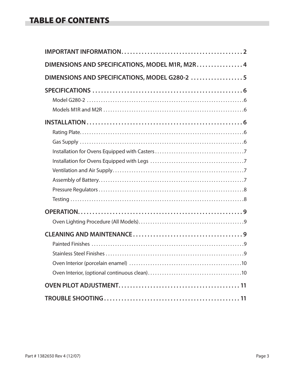 Garland G280-2 User Manual | Page 3 / 12